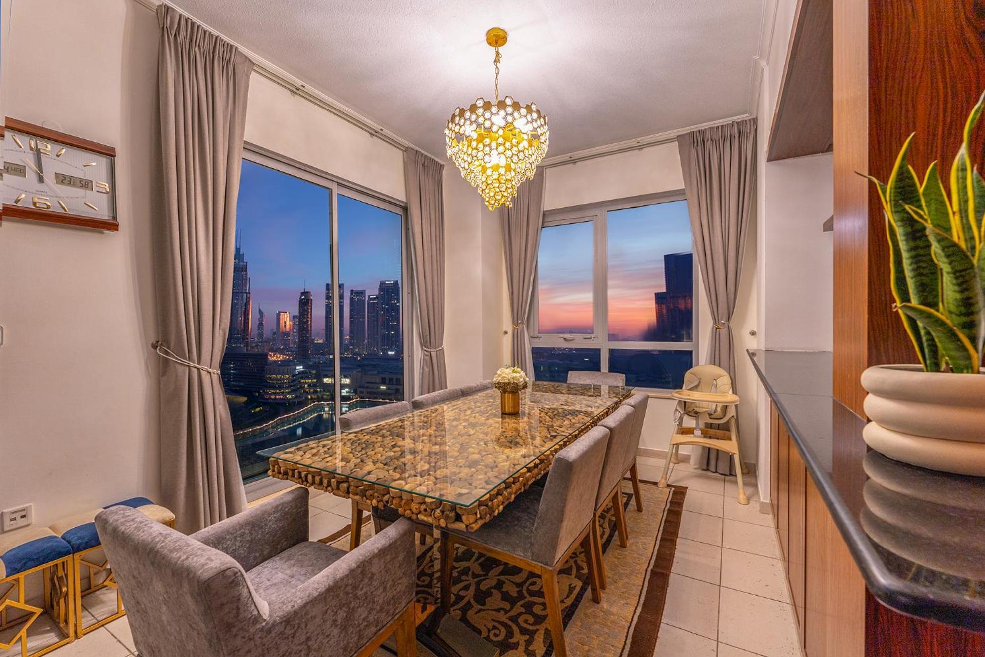Spectacular Burj & Fountain View - Luxurious 3 Bedrooms & Maids Room - The Residences Dubai Exteriör bild